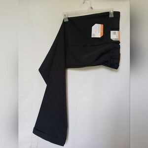 Savane Mens Straight Fit Tailored Construction 32/32 Dark Navy Pants